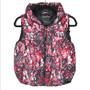 Calvin Klein Size Small Performance Water Repellant Hooded Puffer Vest-Gorpcore
